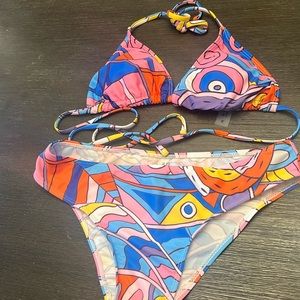 Multi color bikini